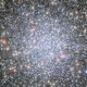 The globular star cluster 47 Tucanae roughly 13,000 light years from Earth in the halo of the Milky Way galaxy, as seen through the Hubble Space Telescope.